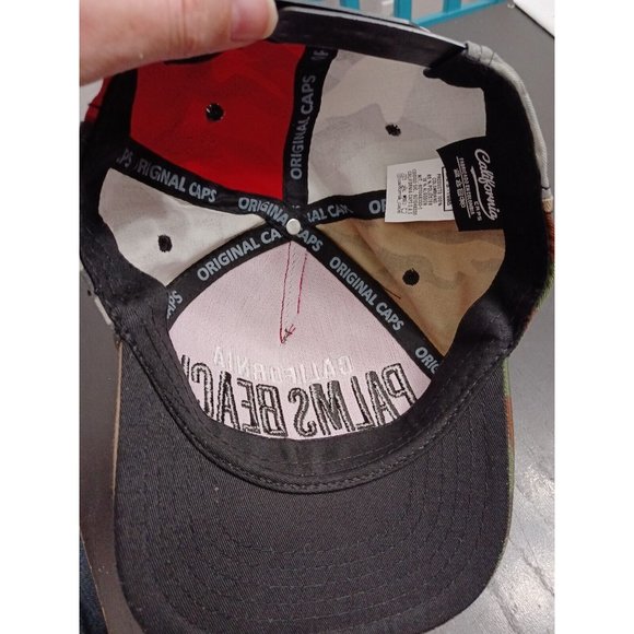 California PALMS BEACH Endless Summer California Caps Snapback Adj Hat Army CAMO - Picture 3 of 4